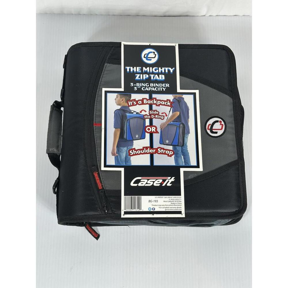 Case It Universal 3 Inch 3 Ring Zipper Binder BG 193 2020 Missing Strap